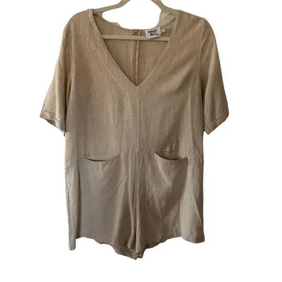 *SOLD* Princess Polly Zara Romper in Natural 10 - Picture 5 of 10